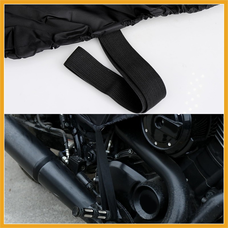 Partuto M Black Motorcycle Half Cover Waterproof Rain Dust UV