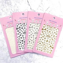 Nail Nara Winter Snowflake Nail Sticker 283_Select Color (S6290802) / 윈터 눈꽃 네일스티커 283_색상선택 (S6290802)