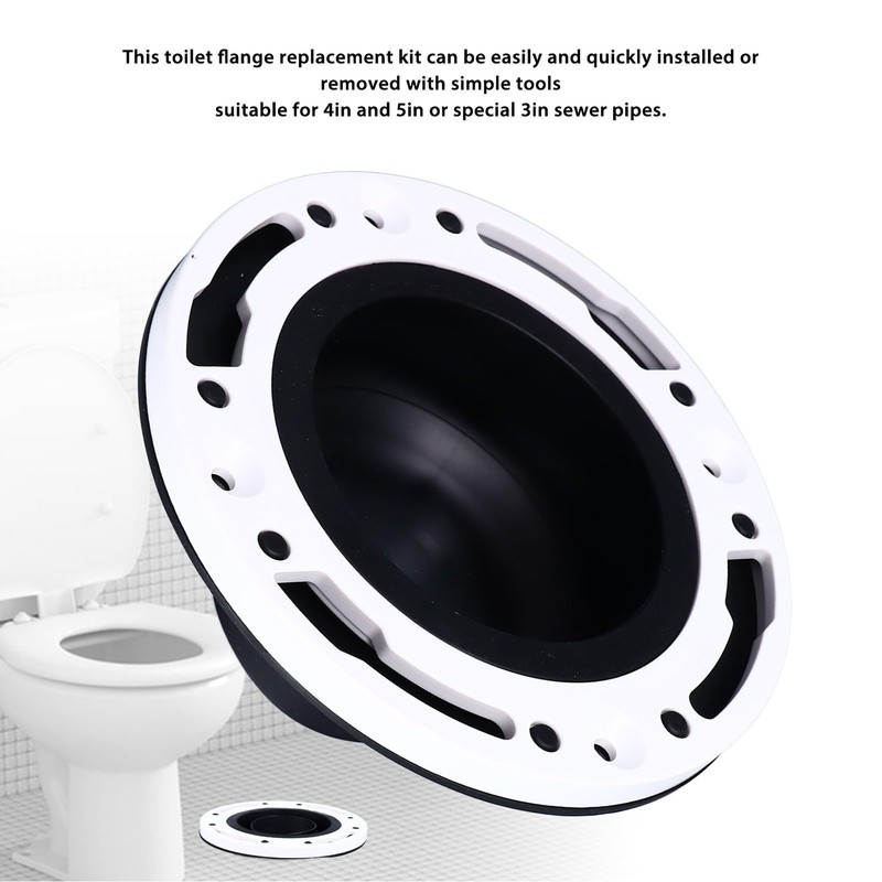 Universal Toilet Flange Repair Kit, Easy Installation, Perfect Sealing for