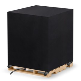 Pallet Cover Tarps Covers Heavy Duty Waterproof Protective Pallet Covers for Sockets, Pallet Cushions Outdoor Furniture Covers Pallet Protector Winterproof, UV-Resistant- Black, Fits Up to 48" x48"x60