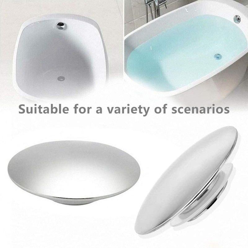 2PCS Basin Waste Easy Pop Up Bathroom Sink Push Button