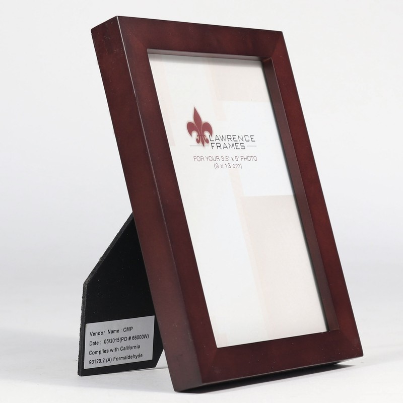 Lawrence Frames Standard Wood Luxury Frame, 3.5 by 5-Inch, Espresso