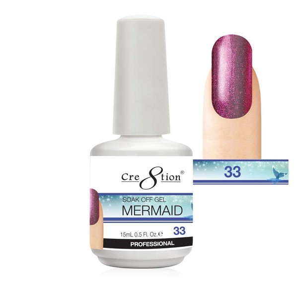 Cre8tion - Mermaid Collection Soak Off Gel 15mL | MM33