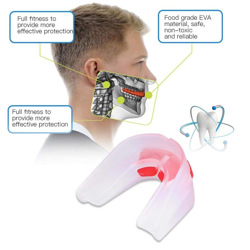 Zerone Protector bucal de Doble Cara para Adultos, Protector bucal