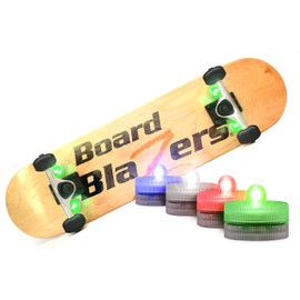 Crazy Color Changing LED Underglow Lights for Skateboards, Longboards, Scooters - Original Skateboard Lights - Skateboard Accessories - Great Stocking Stuffer for Kids