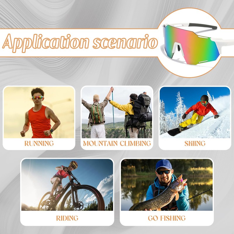 Zoonvii Fast Glasses, Bicycle Sunglasses, Polarised Cycling Glasses