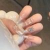 Nail Tips, Popular False Nails, 24 Pieces, Glossy, 3D Nail