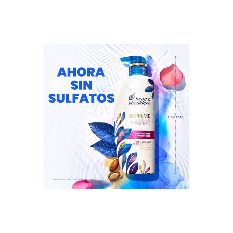 Head & Shoulders Supreme Champú anticaspa con aceite de argán