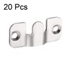 sourcing map Flush Mount Bracket, 44x19mm Zinc Plated Wall Mount