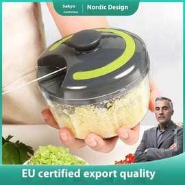 Garlic Paste Maker – Crush & Mince Garlic with Ease, Durable Stainless Steel, Effortless Crushing for Cooking & Dips - Color: 900ml