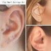 FIOROYAL Small Stud Earrings for Women Men Stainless Steel Cartilage