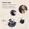 TRAVARA Inflatable Neck Pillow - Adjustable and Compact Travel Pillow,