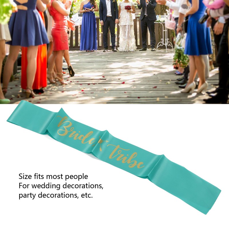 8Pcs Bride Bridesmaid Sash Gold Letters Hypoallergenic Material Wedding Bride