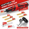 SHALL Electric Cordless Chainsaw Sharpener Kit, with 6 Titanium-Coated Diamond