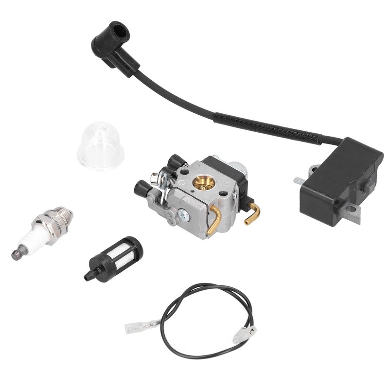 Carburetor Ignition Coil Sparking Plug Set for STIHL FS75 FS80