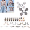 Adjustable Waist Buckle Extender Set Jean Waist Extender Button Replacement