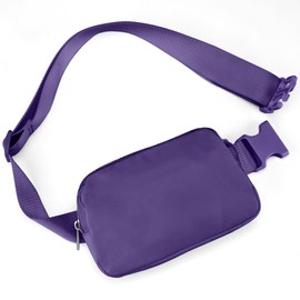 JSJ Mini Fanny Pack for Women & Men,Valentines Day Gifts for Girls Teens Kids Daughter Sister Her,Trendy Stuff Crossbody Bags Cute Everywhere Belt Bags. (Purple)