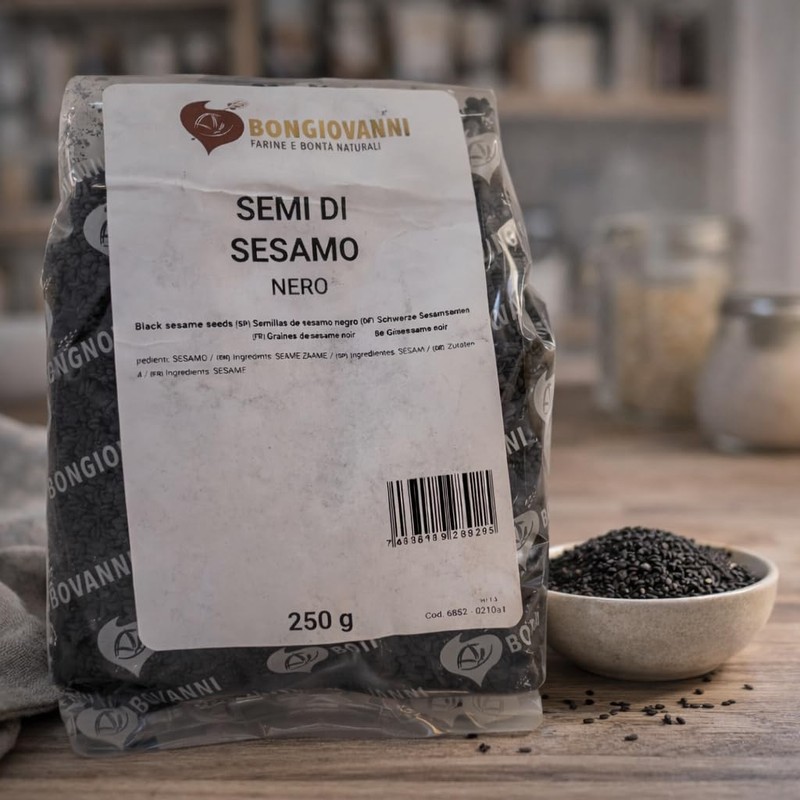 BONGIOVANNI FARINE E BONTA' NATURALI Semi di Sesamo Nero -