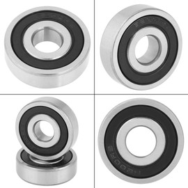 Pack of 10 6200-2RS Double Row Rubber Sealed Steel Deep Groove Ball Bearing Shielded 10×30×9mm
