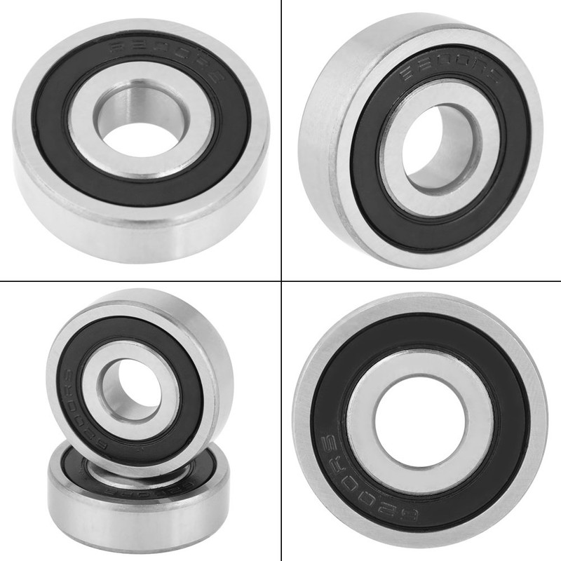 Pack of 10 6200-2RS Double Row Rubber Sealed Steel Deep