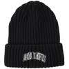 Ben Davis BDW-9500CL_BKWH College Embroidered Knit Hat, Black