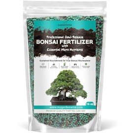 GARDENWISE Slow-Release Bonsai Fertilizer with Essential Micronutrients - Professional Grade Bonsai Tree Fertilizer Pellets | Perfect Food for Indoor & Outdoor Bonsai Trees (16 OZ)