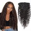 Curly Clip in Hair Extensions Real Human Hair 20 Inch