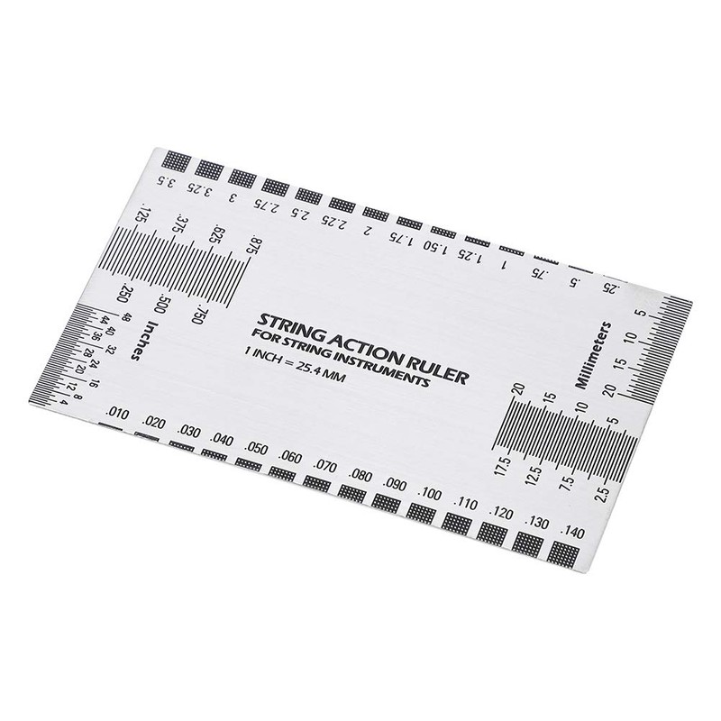 Generic String Action Ruler Gauge, Stainless Steel String Action Ruler