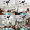 Ayaoty Ceiling Fans with Lights, 48 inch Low Profile Ceiling