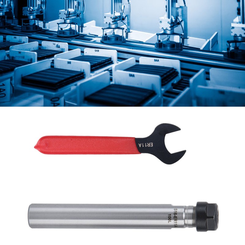 Straight Shank Tool Holder ER11 Collet Extension Rod CNC Lathe