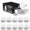 VOLISUN 12 Pack 3 inch Recessed Lighting, 5CCT LED Recessed