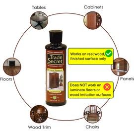 Trade Secret Scratch Concealer for Real Wood Furniture & Floors – Restores Dark Wood Scratch, Covers Nicks, Scuffs & Dogs, Cats Scratches, Marks, Minor Defects