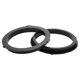 VekAuto 2 Pcs Speaker Spacer Ring Tweeter Speaker Spacer Adapter for Ford Fiesta 2011-2019 Waterproof for 6.5'' ABS Black Front Rear
