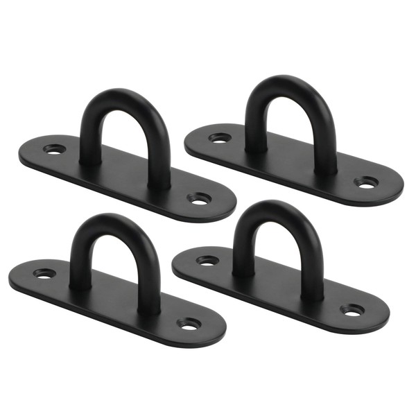 EDD009B-4P-FR Ceiling Hooks, Heavy Duty, SAYAYO Mounting Hooks, Black Stainless