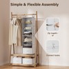 Pipishell 6-Shelf Hanging Closet Organizer, Closet Hanging Shelves with 2