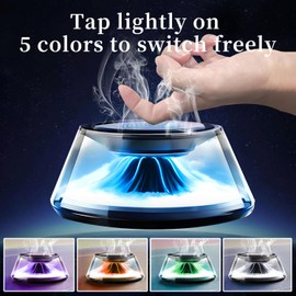 Botare Smart Car Air Freshener 5 Ambient Light & Mist Car Fragrance, Auto On/Off, Adjustable Concentration Diffuser with Two fragrance, Lasts for 6 months, Pine and Rose