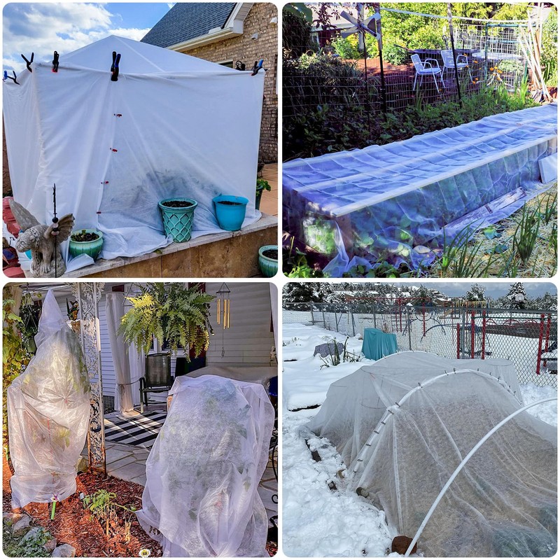 10x50ft Plant Covers Freeze Protection- Frost Cloth Blanket Floating Row
