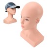 Female Bald Mannequin Head with Shoulder PVC Professional Cosmetology Face