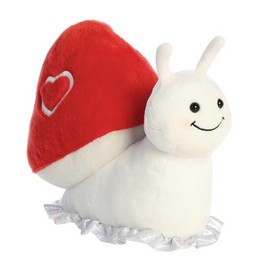 Aurora® Heartwarming Valentine Shroomin' Luv™ Stuffed Animal - Decorative Companion - Romantic Plush - Red 10 Inches