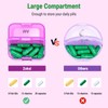 Zoksi Weekly Pill Organizer 2 Times a Day, Black 7
