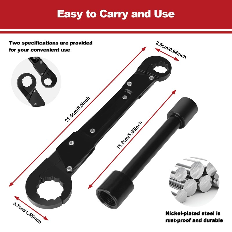 APIOLO Angle Stop Wrench Set,Professional Plumbing Tools Professional, Dual Kwik