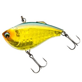 Duel F1216-MGGB 05 Vibe Lure, L-Bus, Vibe 2.4 inches (60 mm), Sinking Metallic Ghost Crokin, Bass Fishing
