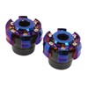Pair of Motorcycle Wheel Front Fork Frame Slider Aluminum Alloy