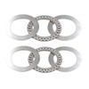 DEEG 2PCS AXK2035 2AS Thrust Needle Roller Bearing with 4