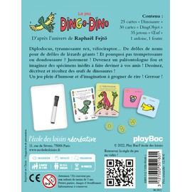 Le jeu Dingo-Dino: A partir de 3 ans: UN JEU PLEIN D'HUMOUR ET D'IMAGINATION À GROGNER DE RIRE ! GRRROAR !