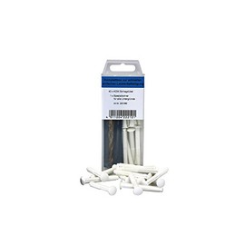 KGM Screw Set for Installing Skirting Boards, white