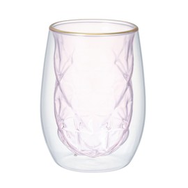 Francfranc Diamond Double Wall Glass, Pink