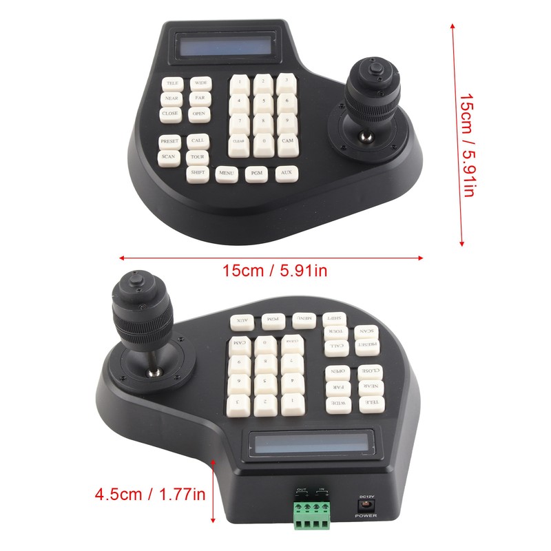 Mini Analog PTZ Camera Keyboard 4D PTZ Coaxial Dome Camera