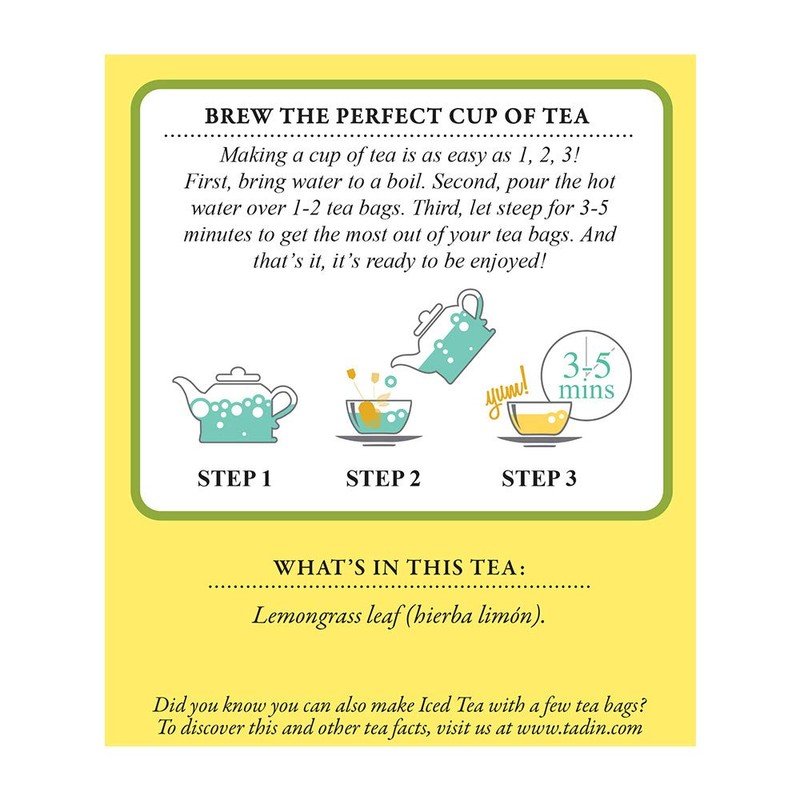 Lemongrass Lemon Tadin Tea - Te De Limon - Premium