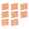 STIFFIE Whipline Solid White/Orange 3" Alpha-Numeric Registration Identification Numbers Stickers